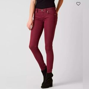 Miss‎ Me Burgundy Slim Fit Jeans. Euc. Skinny Leg